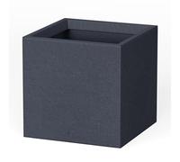 Kante Planter, Concrete, Charcoal, 12" x 12" x 12"
