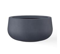 Kante Planter, Concrete, Charcoal, 15.7" D