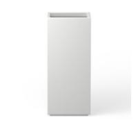 Kante Planter, Concrete, Pure White, 19.7" H