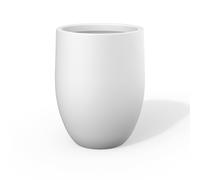 Kante Planter, Concrete, White, 21.7" H