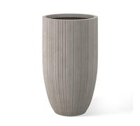 Kante Planter, Textured Weathered Concrete, 24" Tall