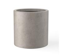 Kante Planter, Weathered Concrete, 12.6" Dia