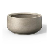 Kante Planter, Weathered Concrete, 13.4" Dia