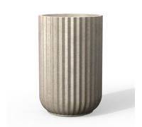 Kante Planter, Weathered Concrete, 14" Dia x 21.7" H