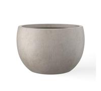 Kante Planter, Weathered Concrete, 19.9" D
