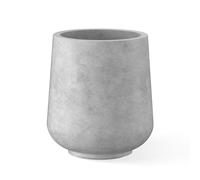 Kante Pots Containers with Drainage Holes for Patio, Balcony, Backyard, Living Room, 17.3 Inch Tall, Concrete Gray