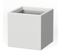 Kante Square Concrete Planter, Pure White, 10"
