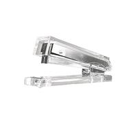 Kantek Clear Acrylic Desk Stapler, Large Capacity Holds a Full Strip of Standard Staples, 1.4" x 6" x 2.3", Non-Skid Feet, Heavy Duty Office Organizer, Desk Accessory