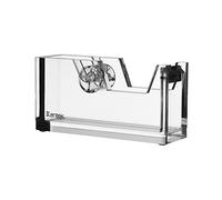 Kantek Clear Acrylic Office Tape Dispenser, Fits Standard 3/4" Refill Rolls, Office Organizer, Desk Accessory, 1.8" x 5.6" x 2.9", Non-Skid Feet for Single Handed Dispensing