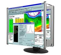 Kantek MAXVIEW LCD Monitor Magnifier for 19-Inch Monitors (Measured Diagonally) (MAG19L), Black/Silver
