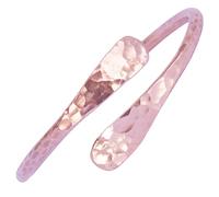 KANTIPUR Pure Copper Overlapping Bracelet Hammered Bangle Adjustable Cuff for men and women Handmade in Nepal Cute Hippie Boho Jewellery