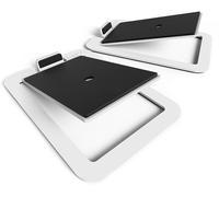 Kanto Audio S4 Desktop Speaker Stand - Pack of 2, White, White