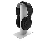 Kanto H2W Premium Universal Headphone Stand with Curved Silicone Padding for On and Over Ear Headphones, White