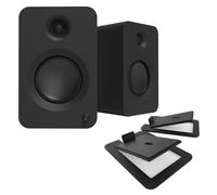 Kanto REN Powered Speakers with S6 Tilted Stands Matte Black