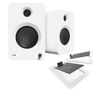 Kanto REN Powered Speakers with S6 Tilted Stands Matte White