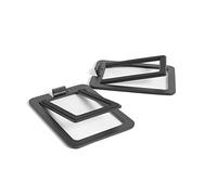 Kanto S2 Desktop Speaker Stands - 2 Pack - Vertical Tilt - Steel (Black)