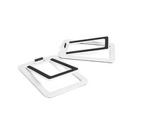 Kanto S2W Desktop Speaker Stands - 2 Pack - Vertical Tilt - Steel (White)