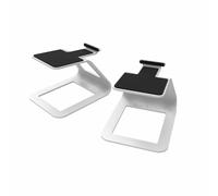 KANTO SE2 Elevated Speaker Stands Universal Desktop Gloss Black White Tilt SE2W