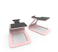 Kanto SE2 Small Elevated Desktop Speaker Stands Pink