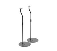 Kanto SLH Universal Height Adjustable Speaker Stands for Satellites up to 4 kg | Pair | Black