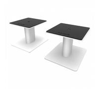 Kanto SP6 Desktop Speaker Stands 6 Inch - Pair White Desk Support Swivel Rotate