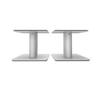 Kanto SP6HDW Desktop Speaker Stands for Medium/Large Bookshelf Speakers & Mid-Size/Full-Size 4"-7" Studio Monitors | 6" Tall | Rotating Top Plate | Hidden Cables | ¼"-20 Mounting | Pair | White