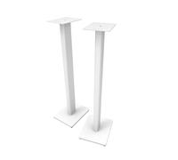 Kanto ST34 34” Universal Speaker Floor Stands for Bookshelf Speakers up to 30 lbs | Improved Sound | Hidden Cable Management | White MDF Base | Pair
