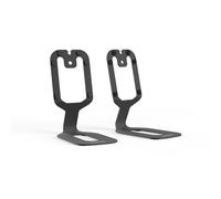 Kanto SU2 Rear-Mounted Desktop Speaker Stands for Uki and Ora | Elevated and Angled to Improve Sound | ¼-20 Thread | Holds 3.1 lbs | Pair | Black