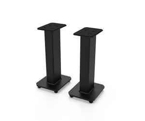 Kanto SX22 Universal Fillable Speaker Floor Stands for Bookshelf Speakers | 22" Tall | Adjustable Isolation Feet | Dedicated Cable Channel | Two Sizes Top Plate | Fill Bags In lack | Pair