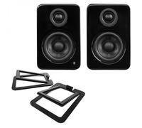 Kanto YU2 Powered Speakers with Stands Gloss Black