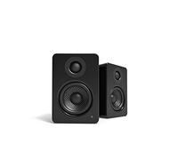 Kanto YU2GB PC Gaming Desktop Speakers | 3" Composite Drivers | 3/4" Silk Dome Tweeter | Class D Amplifier | 100 Watts | Built-in USB DAC | Subwoofer Output | Pair | Gloss Black