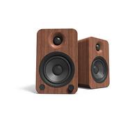 Kanto YU4WALNUT Bluetooth Powered Speakers - 140 Watts - Phono Preamp (Walnut)