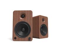 Kanto YU6WALNUT Powered Bookshelf Speakers with Bluetooth and Phono Preamp | 5.25" Kevlar Driver | 200W Peak Power | Pair | Walnut