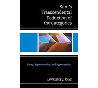Kant's Transcendental Deduction of the Categories: Unity, Representation, and Apperception