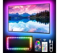 KANTUTOE TV LED Lights, 3m LED Lights for 32-45 Inch TVs, RGB TV Backlight with Remote, Colour Changing Music Sync Bluetooth APP Control Strip Lights USB Powered for Bedroom Gaming Room Decor