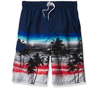 Kanu Surf Boys' Yolo Quick Dry UPF 50+ Beach Swim Trunk, Seaside Navy, 10/12