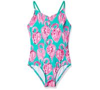Kanu Surf Girls' Daisy Beach Sport 1-Piece Swimsuit One, Green, 8