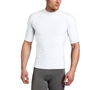 Kanu Surf Men's Fiji UPF 50+ Rashguard Shirt, White, Small