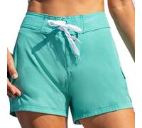 Kanu Surf Women's Breeze Solid Stretch Boardshort, Lagoon, 12