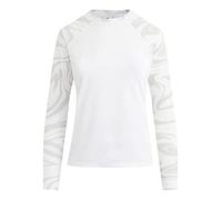 Kanu Surf Women's Keri Long-Sleeve UPF 50+ Rashguard Rash Guard Shirt, Veronica White, Large