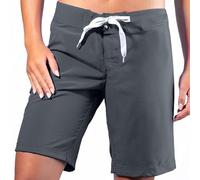 Kanu Surf Women's Marina Solid Stretch Boardshort (Reg & Plus Sizes) Board Shorts, Charcoal, 14