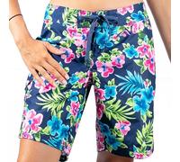 Kanu Surf Womens Marina Upf50Active Swim Board Short (Reg & Plus Sizes), Katya Navy, 2X