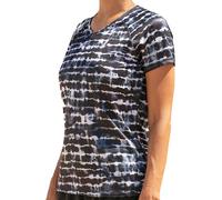 Kanu Surf Women's UPF 50+ Short Sleeved Active Swim Shirt Rash Guard & Workout Top, Harmony Navy, X-Large