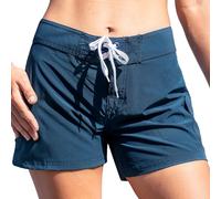 Kanu Surf womens8180Breeze Solid Stretch Boardshort Solid Board Shorts - Blue - 14