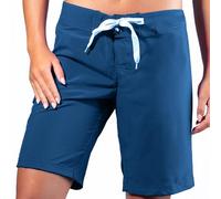 Kanu Surf womens8181Marina Solid Stretch Boardshort Solid Board Shorts - Blue - 14