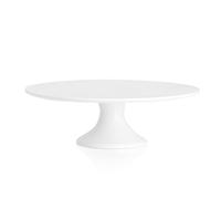 Kanwone 12-Inch Porcelain Round Cake Stand, Cake Plate, Dessert Stand, Cake Stand for Party, Home Decorating Stand, White