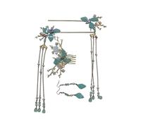 KANXINR Chinese hairpin princess hair accessories ancient costume long tassel set exquisite handmade step rock hanfu alloy traditional classic hairpin headwear