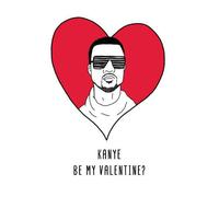 Kanye Be My Valentine? Men's T-Shirt - White - 5XL - White