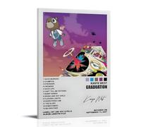 Kanye Poster West Graduation Music Album Posters Canvas Print Aesthetic Wall Art Modern Home Decor for Bedroom Living Room08x12inch(20x30cm) Frame-style