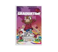 Kanye Poster West Graduation Posters Canvas Print Aesthetic Wall Art Modern Home Decor for Bedroom Living Room16x24inch(40x60cm) Unframe-style